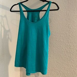 Prana Racerback Tank Top - Blue/Turquoise, Small